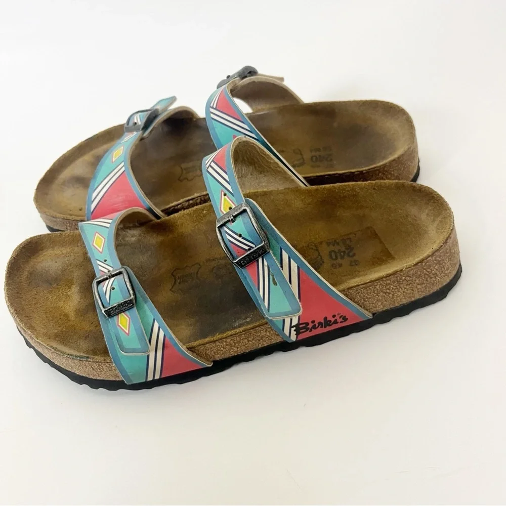 Birkenstock Arizona Aztec Slip On Sandals Size 6 - Picture 5 of 6